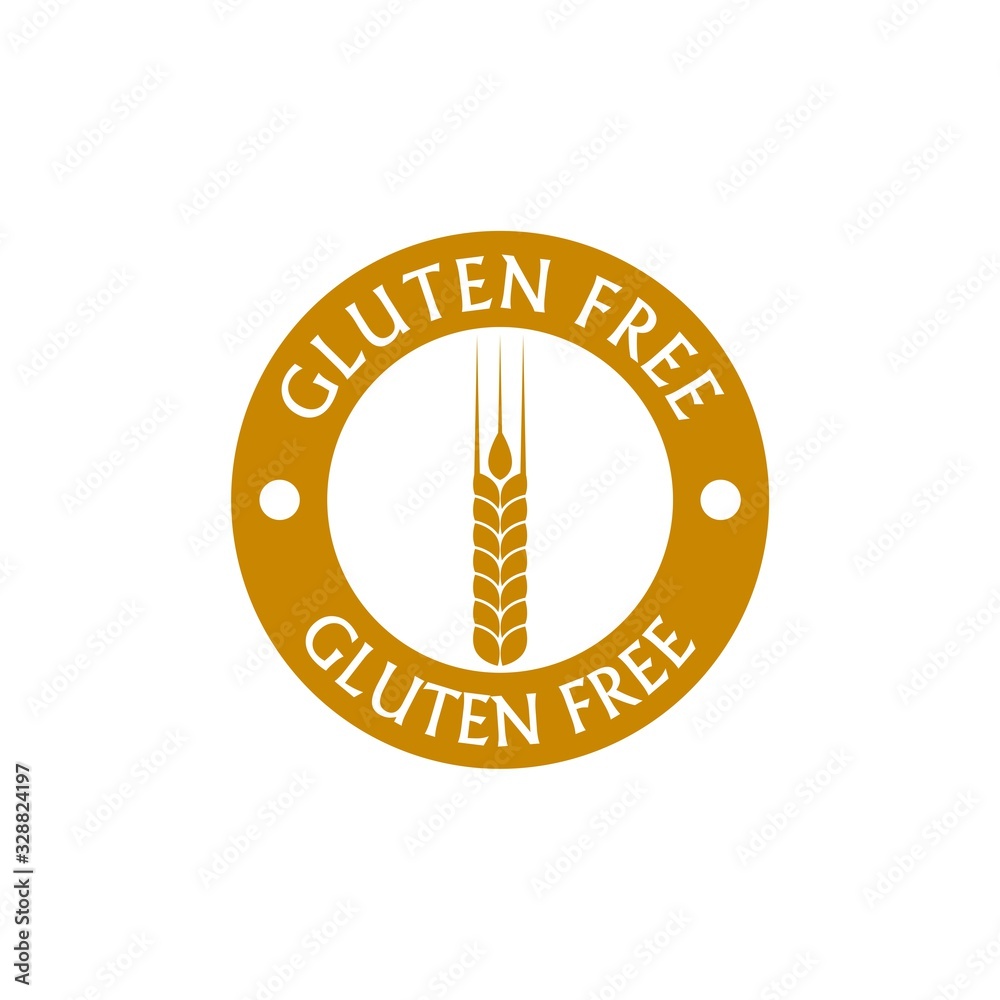 Wall mural No wheat or gluten free product isolated icon isolated on white background