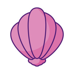 shell icon, flat style