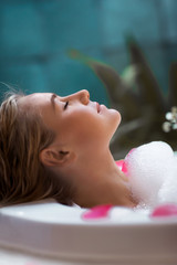 Beautiful girl at spa