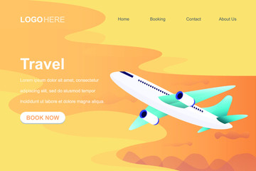 Business travel with airplane. world wide connection with transportation. communication concept vector illustration