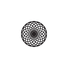 Spiral Vector Illustration, Lines in Circle Form