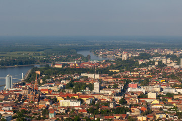 Fototapeta premium Aerial photo of Osijek city, Croatia