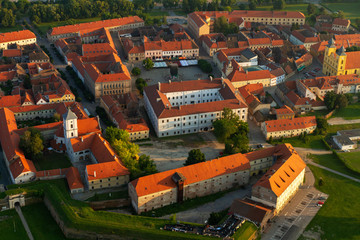 Aerial photo of Osijek city, Croatia