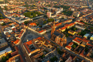 Fototapeta na wymiar Aerial photo of Osijek city, Croatia