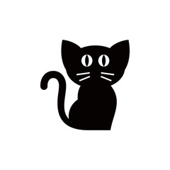 Cute Cat logo concept. Cat vector template.