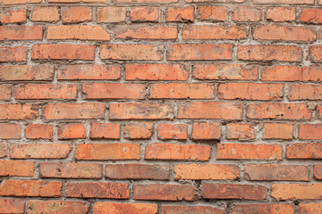 Fototapeta premium Old brickwork, sometimes damaged by time