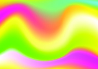 Holographic foil on a multicolored background