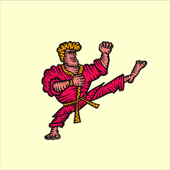 Karate. Martial arts. Vector illustration