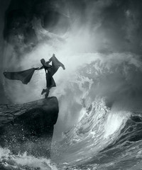 Obraz premium Dancing with waves