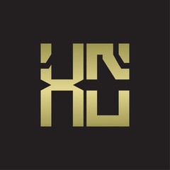 XO Logo with squere shape design template with gold colors