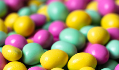 Fototapeta na wymiar Closeup of Colorful candies background