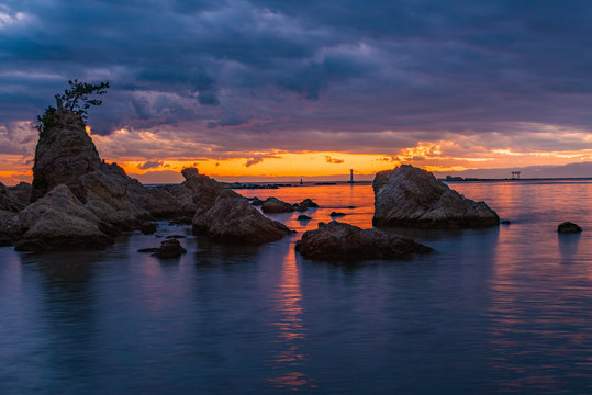 真名瀬海岸の夕景 © Mori kei