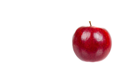 Red ripe apple, healthy fruit. Fresh healthy snack.
