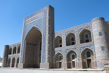 Fototapeta na wymiar Abdullah Khan Mosque and Madrasa (16th century), part of Qosh madrasah complex. Bukhara, Uzbekistan, Central Asia.