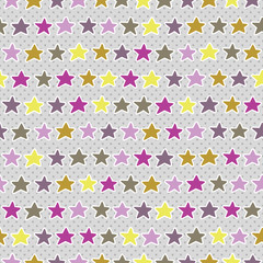Vector seamless pattern with stars