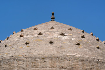 Dome of Koku ayi Khurd Mosque. Bukhara, Uzbekistan, Central Asia.