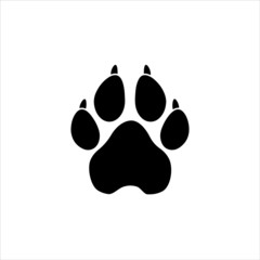 Fototapeta premium dog or cat paw print pet animal foot mark