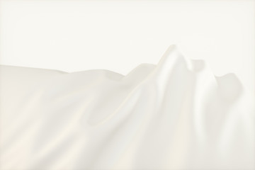 Silk and clothes,ripples and folds,3d rendering.