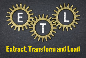 ETL Extract, Transform and Load  - obrazy, fototapety, plakaty