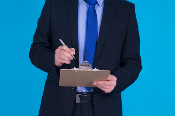 signing of contracts with businessman