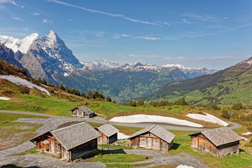 Views from Grosse Scheidegg towards Grindelwald