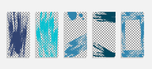 Trendy editable template for social networks story, vector illustration. Design backgrounds for social media.Vector