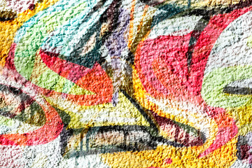 Bunte Steinmauer abstrakt, Frabfläche, Hintergrundbild, Textur