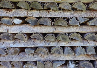 Holzlager, Holzbeige, Holzstapel