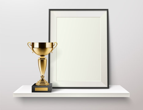 Golden Cup Frame Composition
