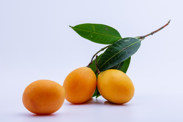 Maprang put on a white background..