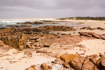 Fototapeta na wymiar Birubi Beach, Anna Bay, Port Stephens, New South Wales, Australia.