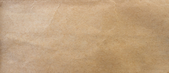 crumpled brown paper background and texture with copy  space.