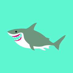 cute shark vector graphic element design