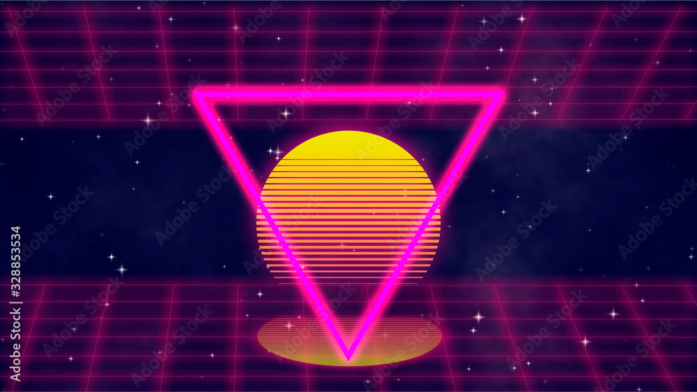 Canvas Prints abstract disco 80s background. beautiful colorful retro background