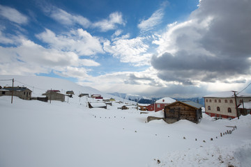 new-fallen snow turkey village