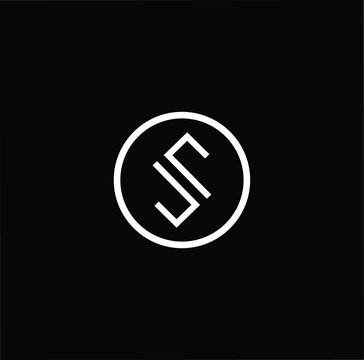 Initial based modern and minimal Logo. S SJ JS letter trendy fonts monogram icon symbol. Universal professional elegant luxury alphabet vector design