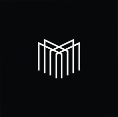 Initial based modern and minimal Logo. M MM MMM letter trendy fonts monogram icon symbol. Universal professional elegant luxury alphabet vector design
