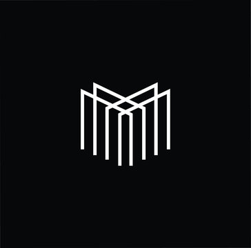 Initial based modern and minimal Logo. M MM MMM letter trendy fonts monogram icon symbol. Universal professional elegant luxury alphabet vector design