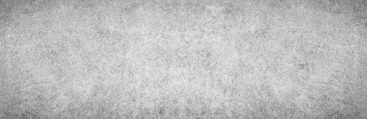 Fototapeta na wymiar Panoramic grey paint limestone texture background in white light seam home wall paper. Back flat wide concrete stone table floor concept surreal granite quarry stucco surface grunge panorama landscape