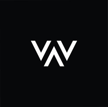 Initial based modern and minimal Logo. WA AW letter trendy fonts monogram icon symbol. Universal professional elegant luxury alphabet vector design