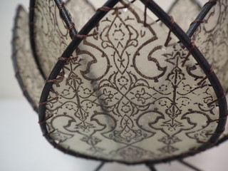 オリエンタルな模様のランプシェード