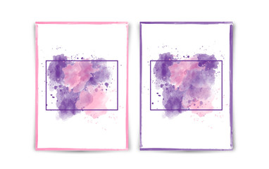 watercolor background card