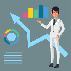 Entreprenuer pitch about his plan to investor