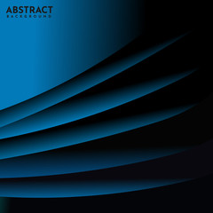 Abstract blue and black curve layer on background.You can use for brochure design. poster, flyer, etc.