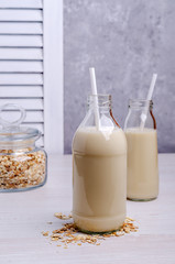 Alternative milk with the oats