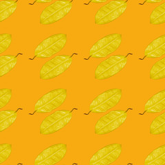 Colorful pattern with yellow leaves
