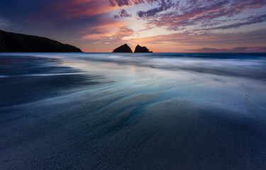 Dramatic Sunset, Holywell Bay, North Cornwall