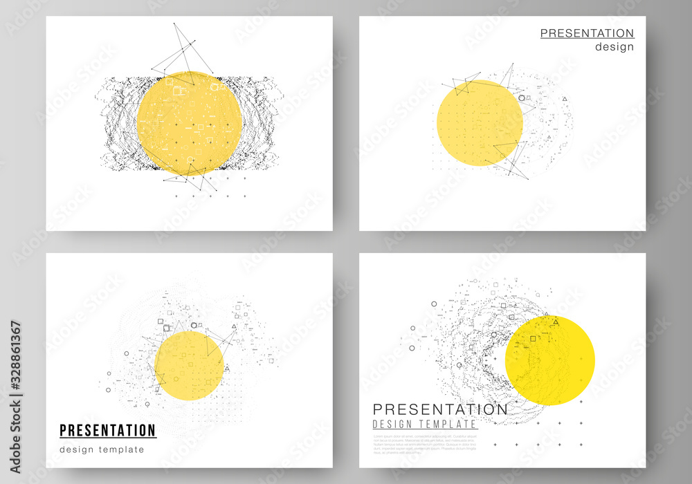Poster the minimalistic abstract vector illustration layout of the presentation slides design business temp