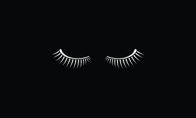silhouette of a girl eye lashes 