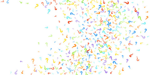 Question marks Quiz doubt survey faq public poll.